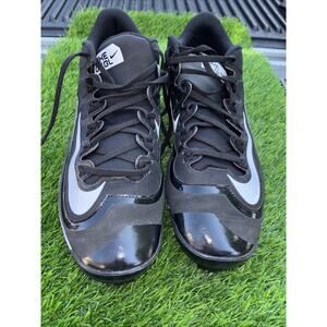 Nike baseball plastic cleats 822957–010 Size 14 Black White